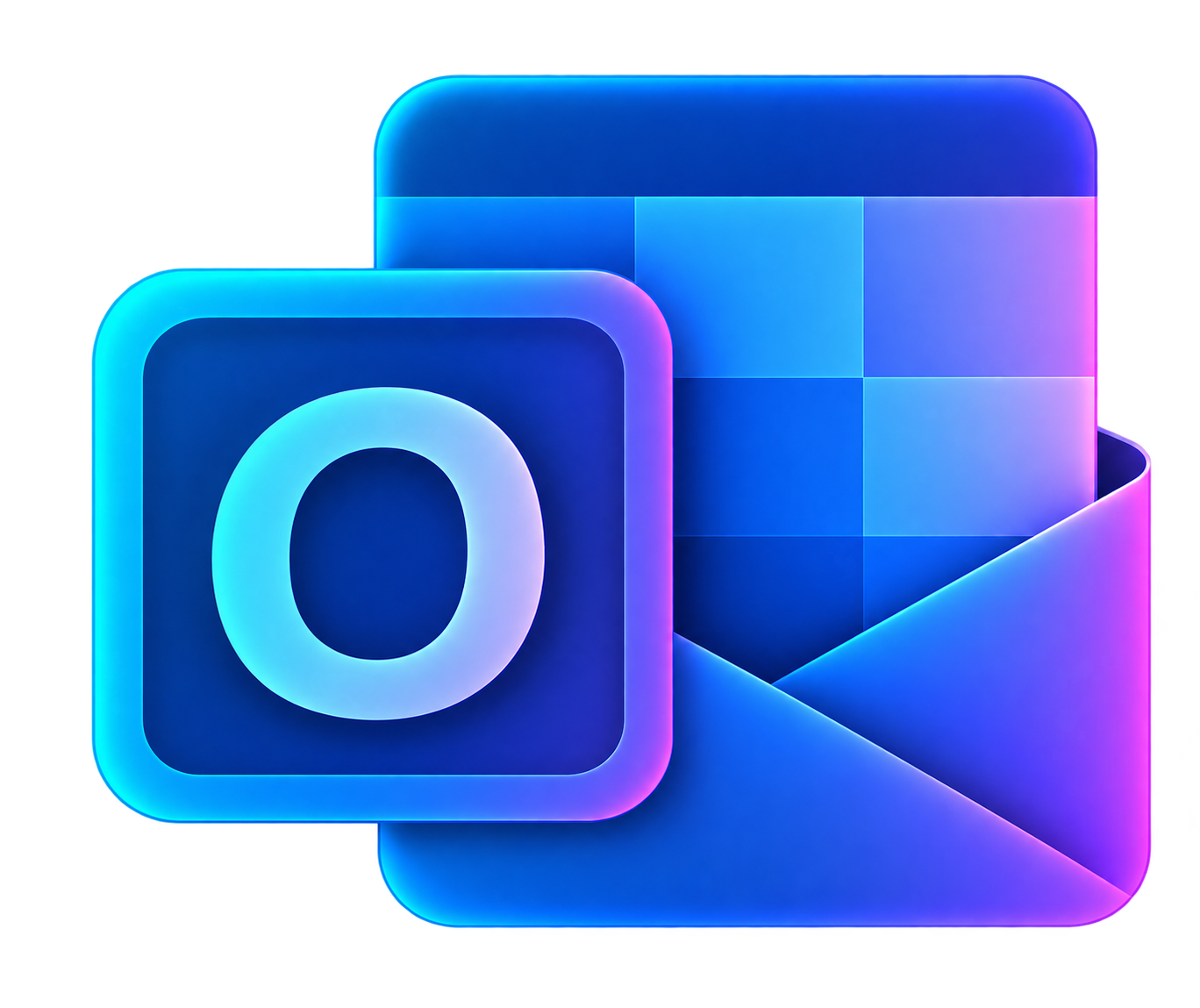 microsoft outlook vivid color icon and logo in PNG format